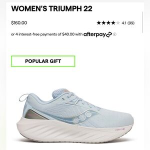 Used Like New Women’s Saucony Triumph 22